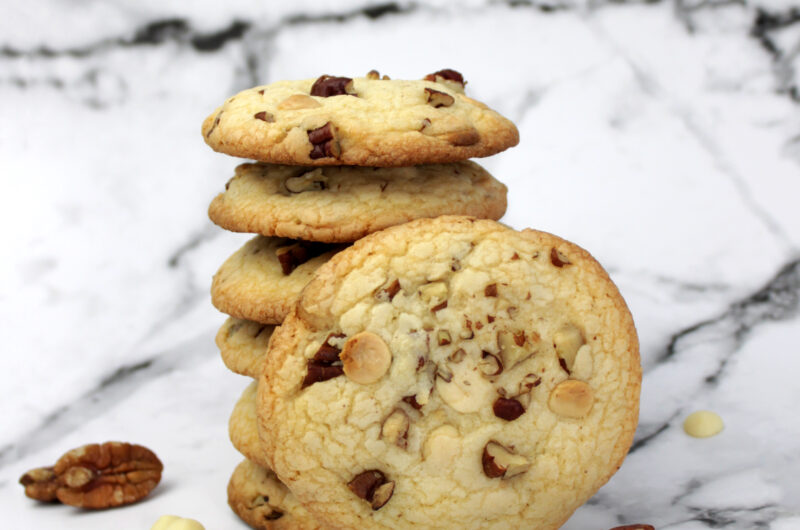 American cookies met witte chocolade en pecan